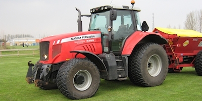 Traktor med græsdæk